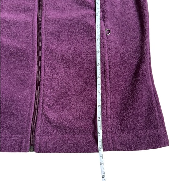 Columbia Fleece Full Zip vest purple small - Picture 3 of 5